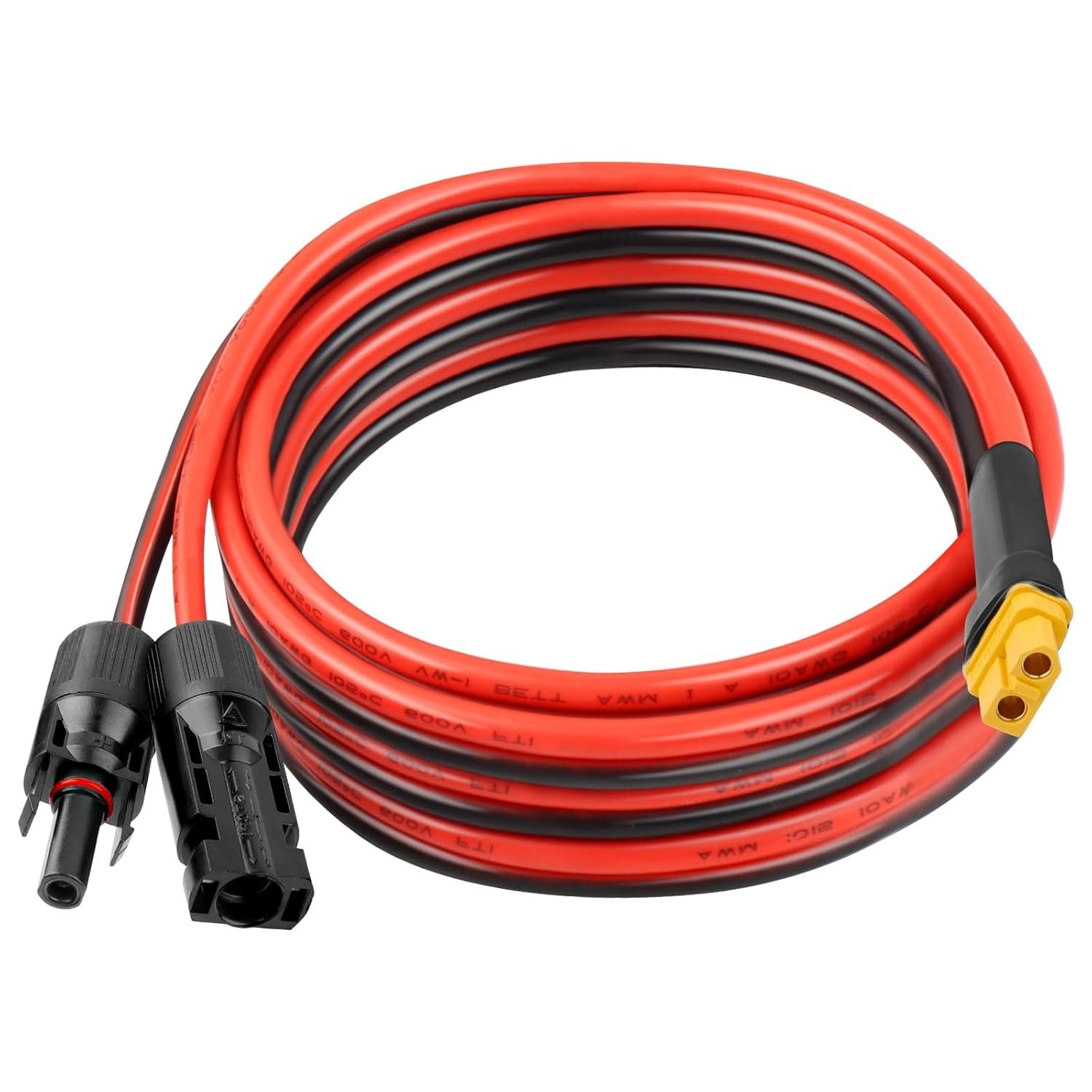 10AWG 15FT XT60 Solar Extension Cable 2 3 6 10 15 20 25 35 40 50 75 100FT XT6…