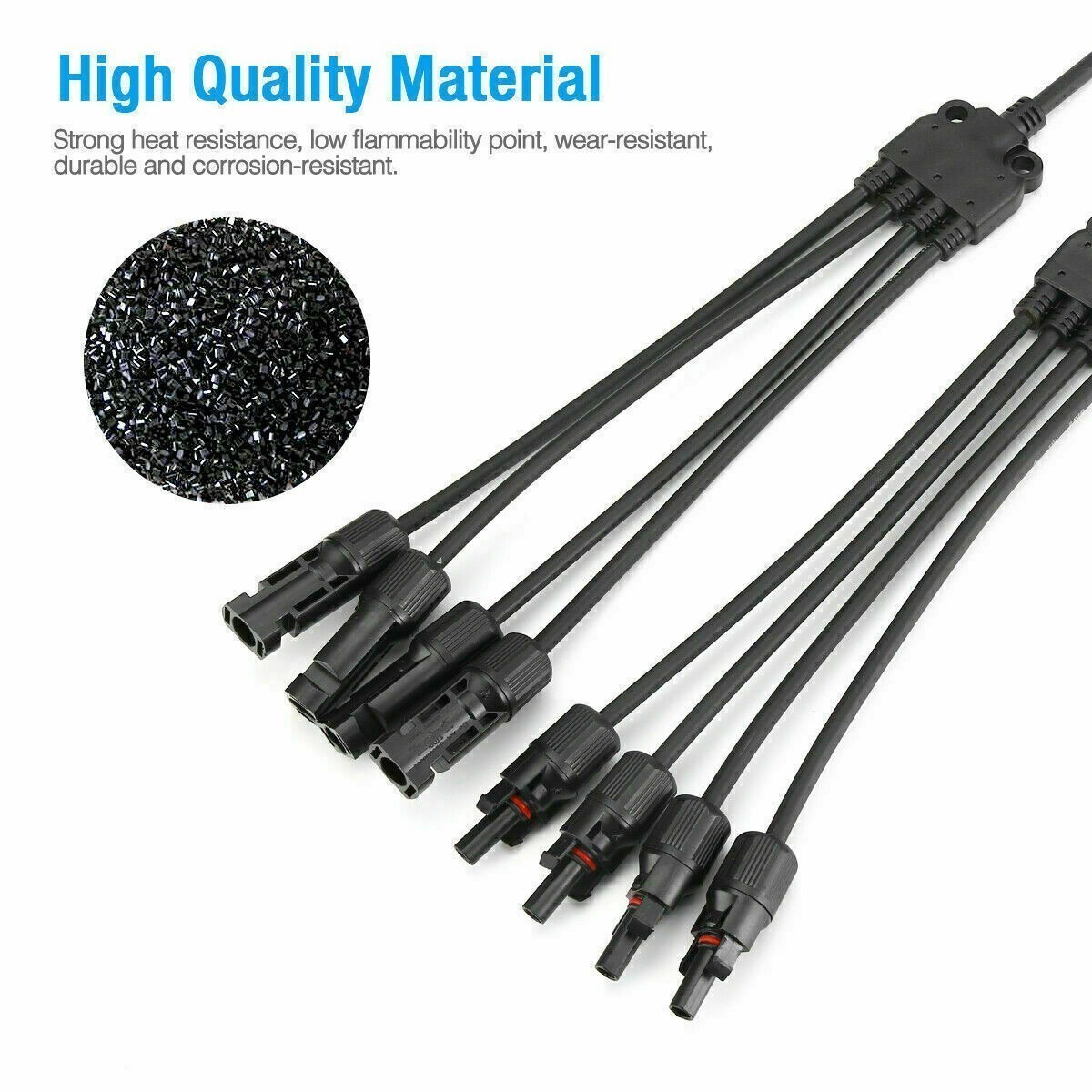 Solar Y Branch Connectors Solar Panel Parallel Connectors 1 to 3Solar Adapter US
