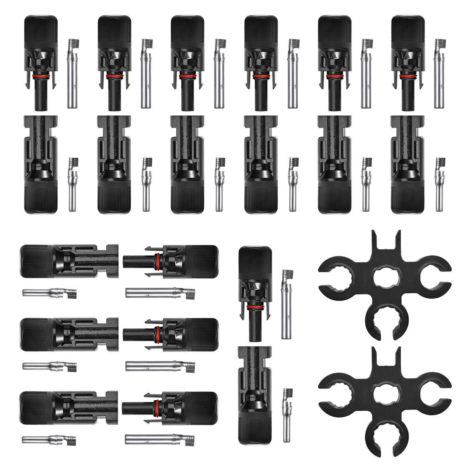 5-20 Pairs Solar Connector IP67 Waterproof Male/Female Solar Panel Connector Kit
