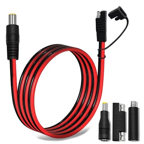 6FT 1.8M SAE to DC8mm Male Adapter for Jackery Solar SAE to DC 8mm Male 6ft