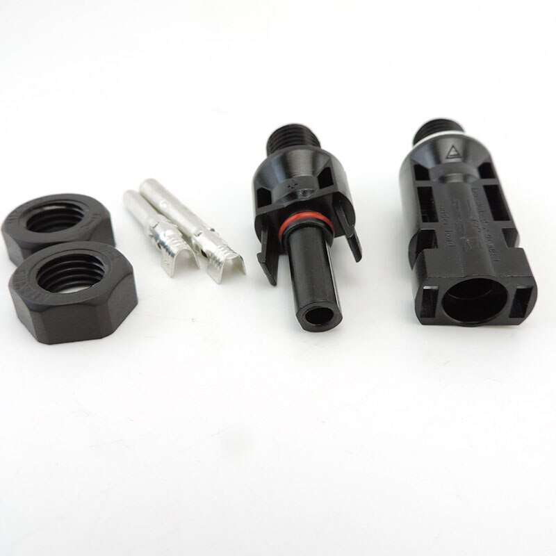 For Photovoltaic Solar Panel Connector Chassis Mount Plug Connector Waterproof