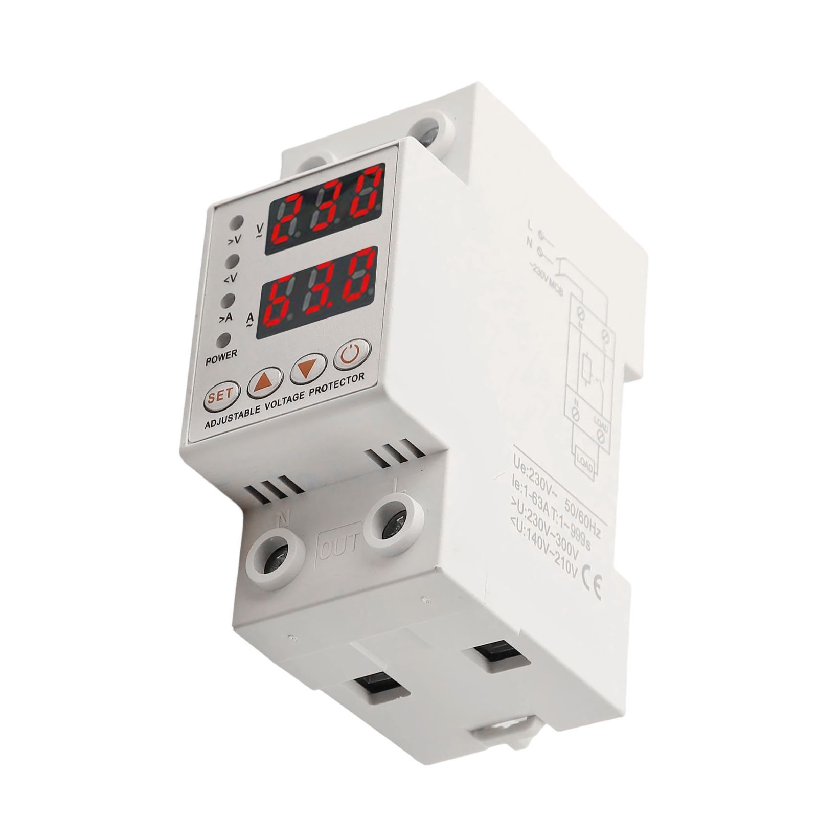 Easy Install Rail Type Overvoltage and Undervoltage Protection Solution