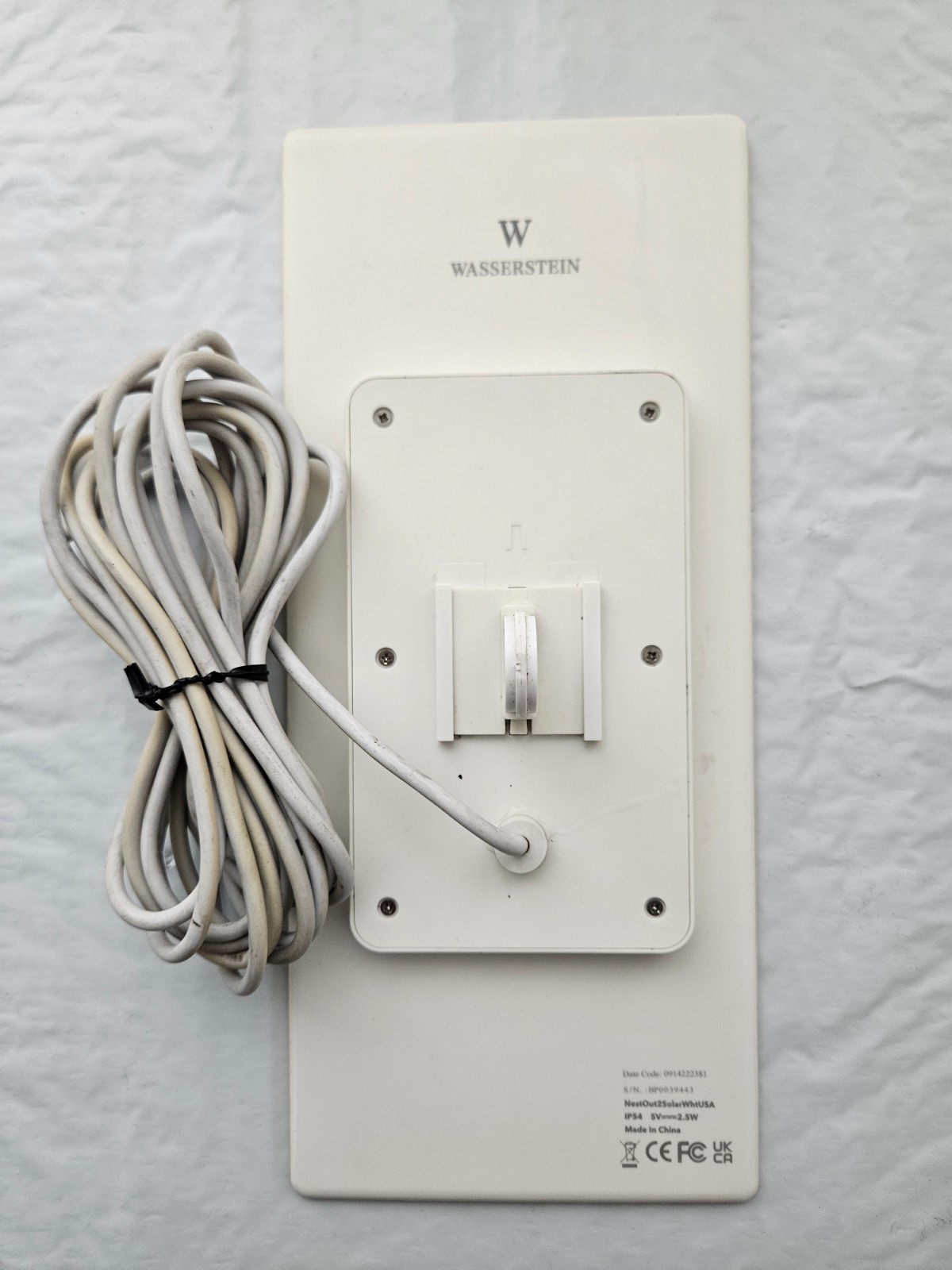 Wasserstein NestOut2SolarWhtUSA 2.5W Solar Panel