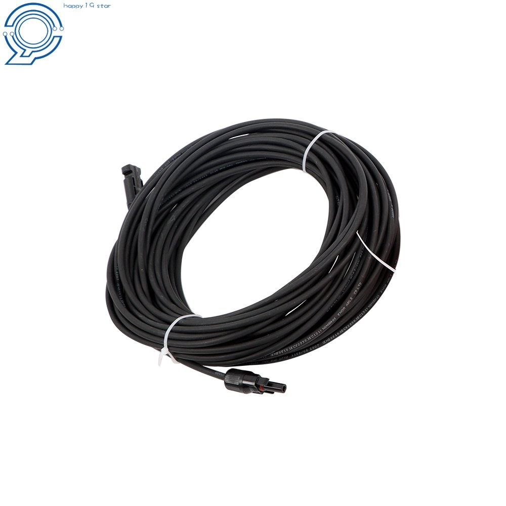 4mm² 20M Solar Wire Black+Red UV Resistant Cable with M4 Connector Kit