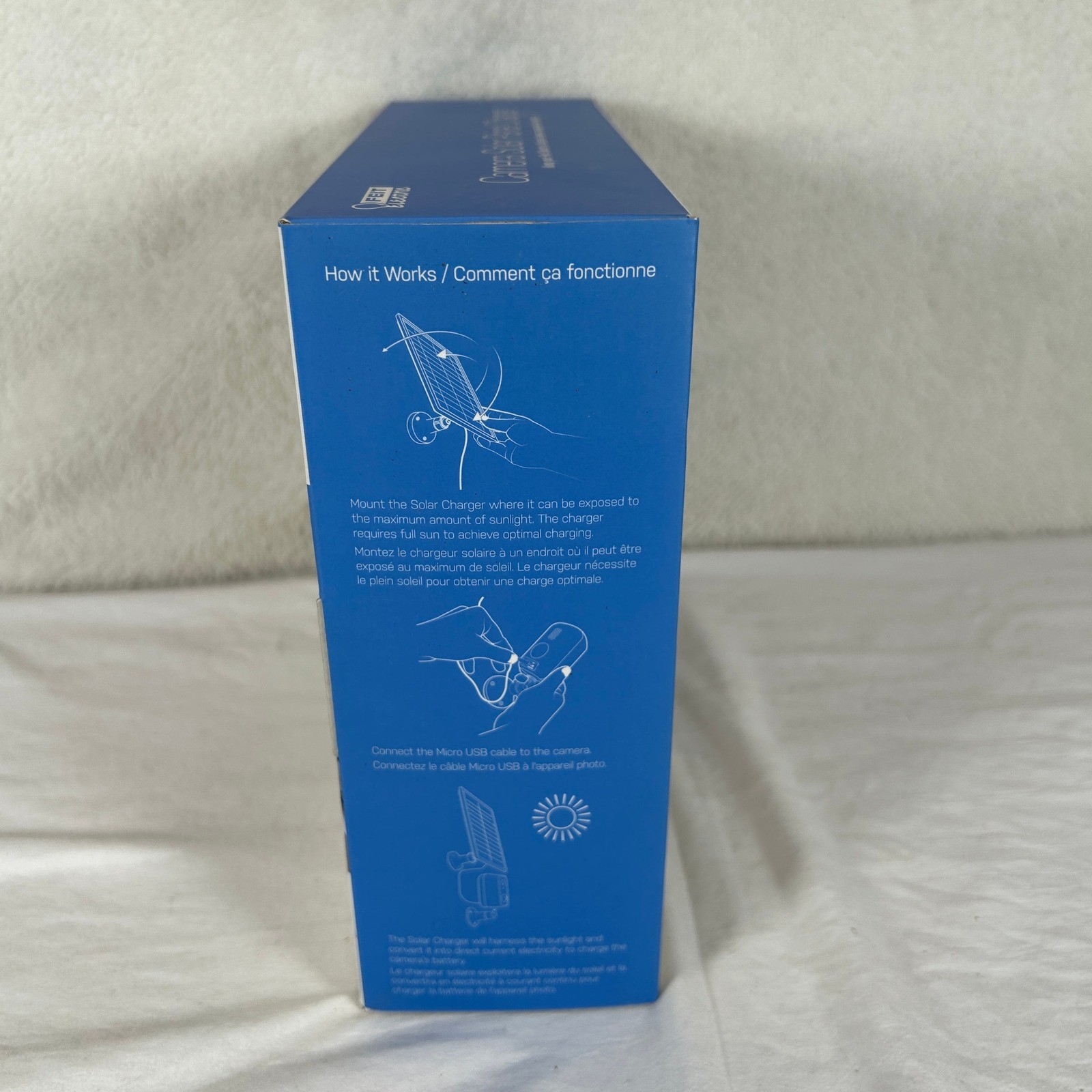 Feit Electric Camera Solar Panel Charger Micro USB 5V 3W White PANEL/SOL/CAM NEW
