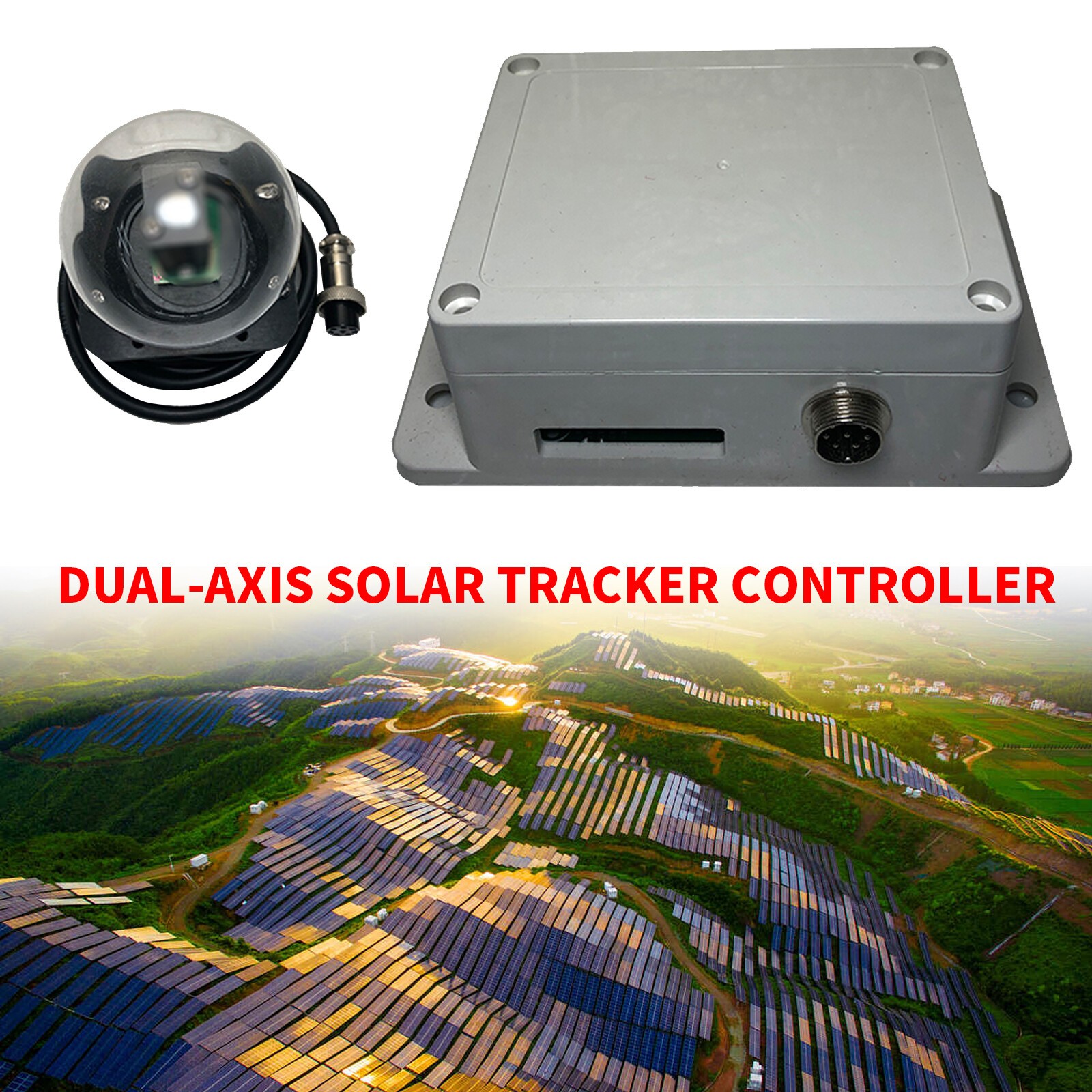 Single/Dual Axis Solar Tracker Controller Auto Manual Working with Light Senso1Y