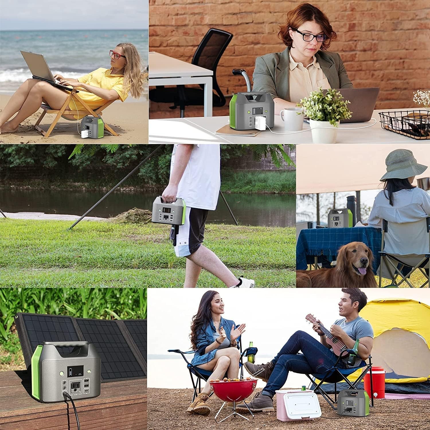 Portable Power Station, 150W 155Wh Power Bank with 110V AC Outlet, 6 Outputs …