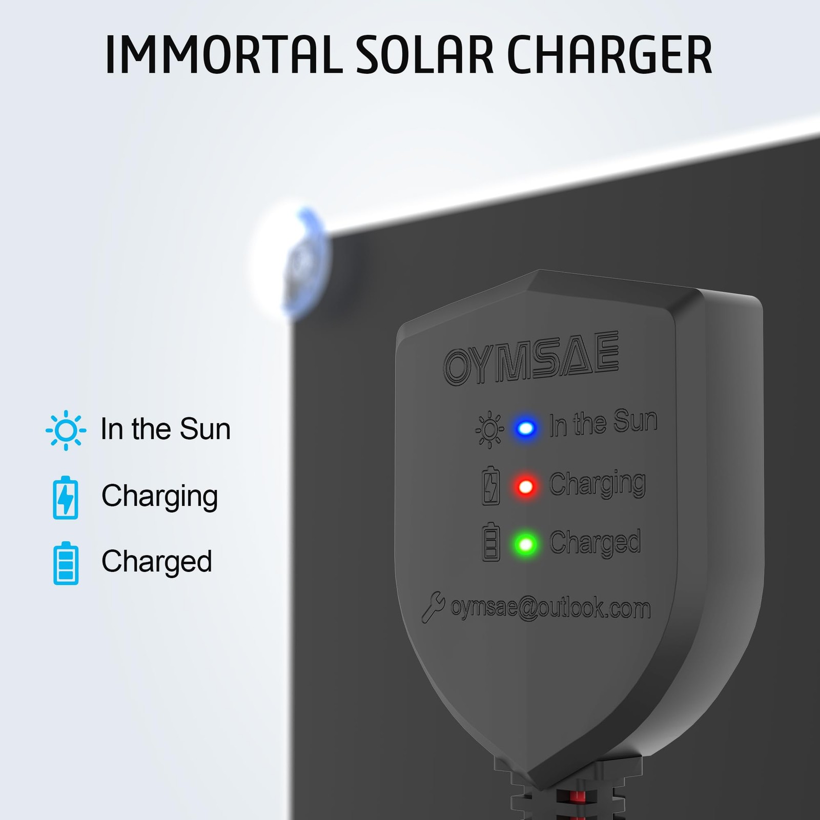 5W 12V Solar Car Battery Charger Portable Waterproof Solar Power Battery Charge