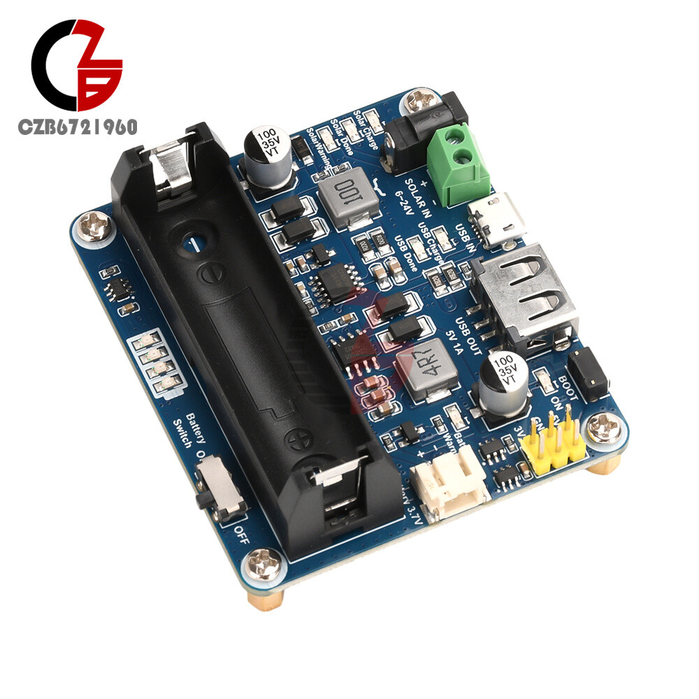 Power Manager Module for 6V~24V Solar Panel Support MPPT USB Battery Charging