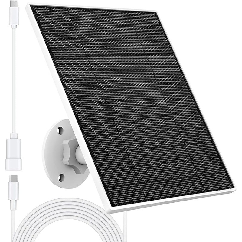 High Efficiency Solar Panel Charger Eufy Camera Waterproof Adjustable Mount New