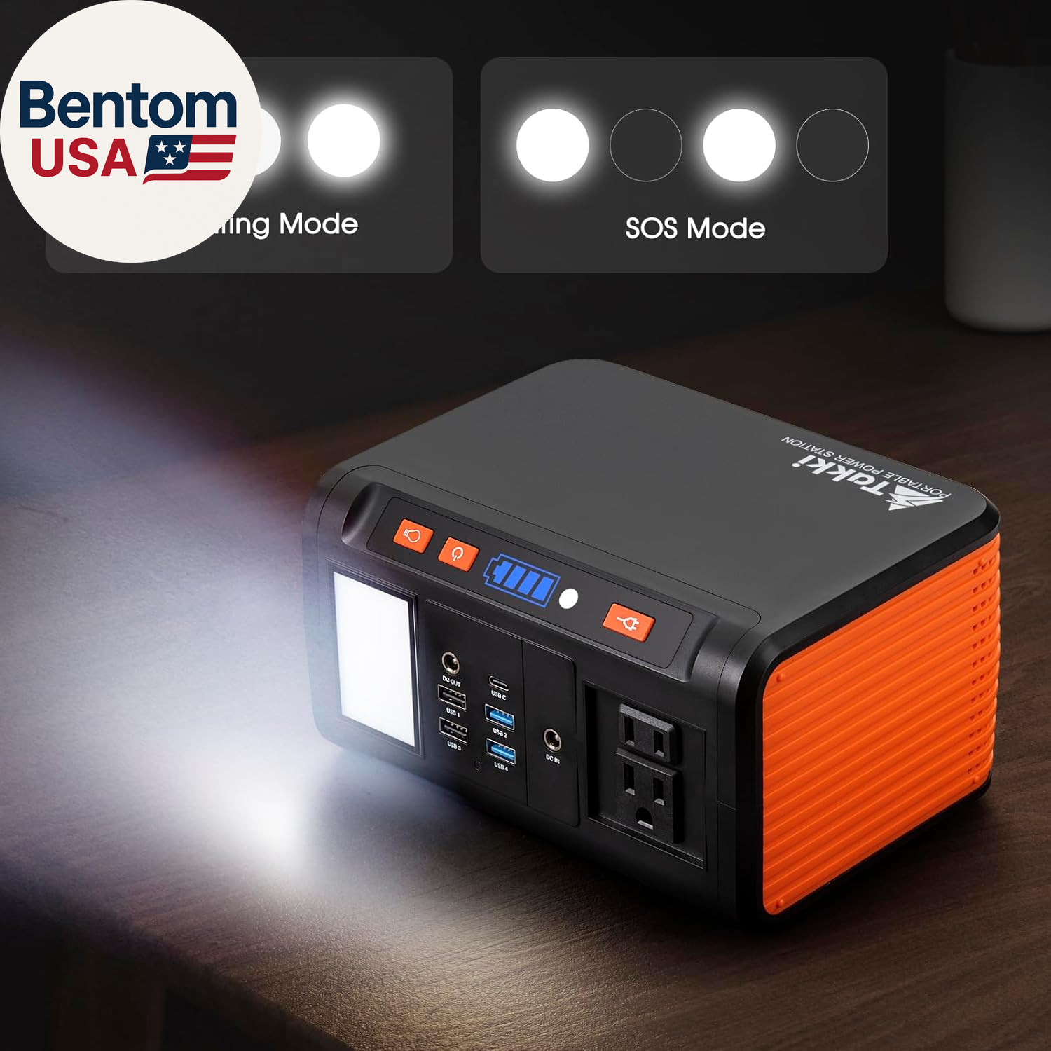 Solar Generator 250W Portable Power Station with 40W Solar Panels 222Wh Pure Sin