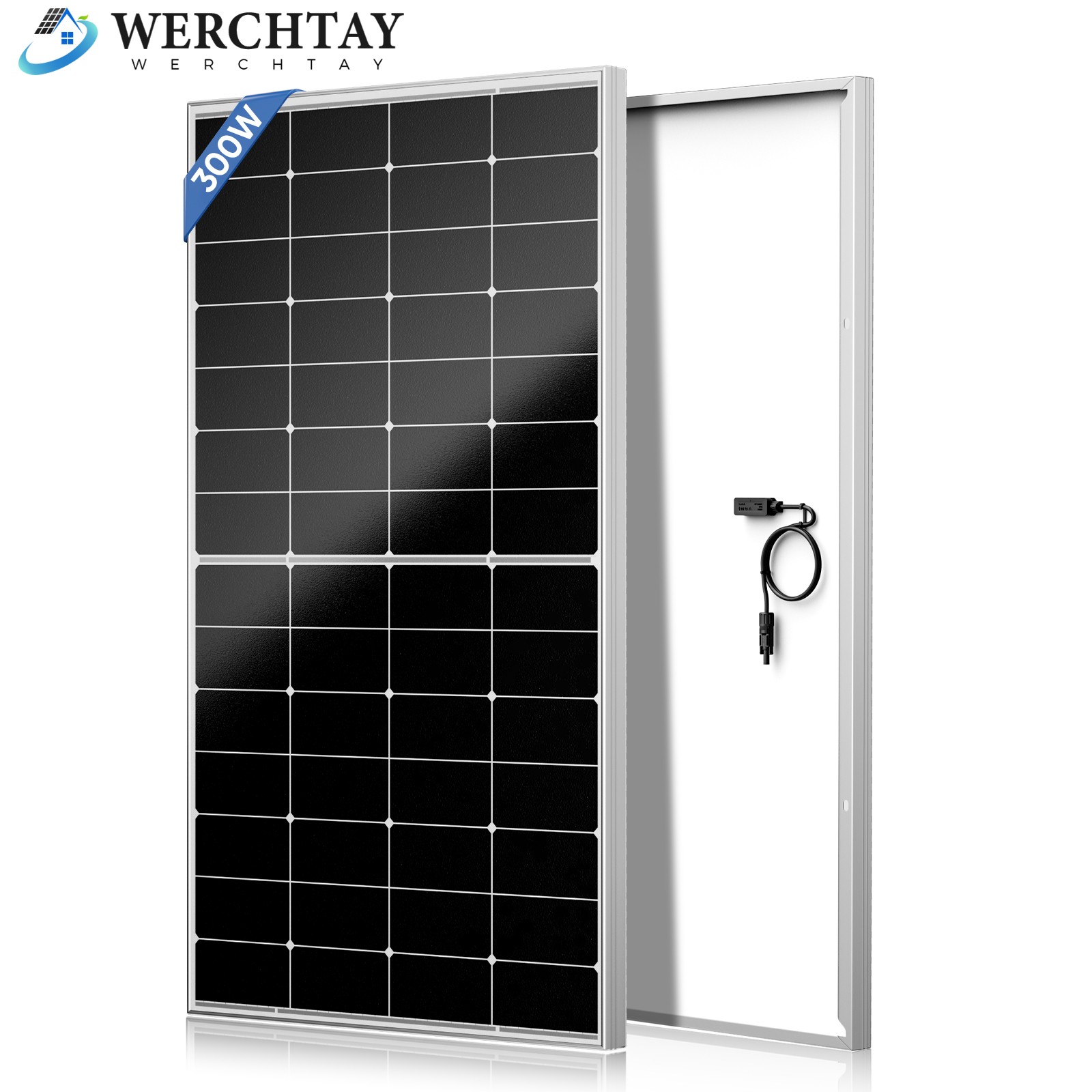 300W 12V Monocrystalline Solar Panel RV Home Camping Off Grid Caravan Boat Power