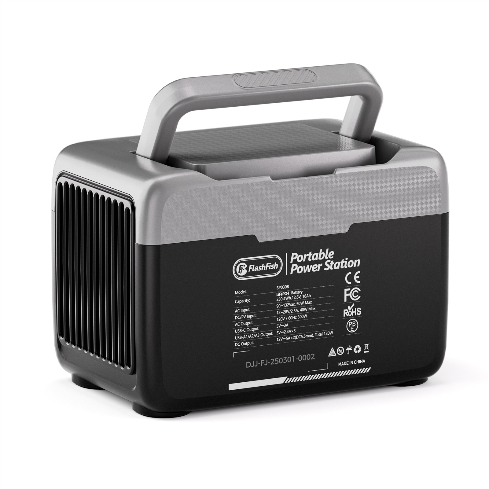 Flashfish BP030B Portable Power Station 300W 230Wh Solar Generator Refurbished