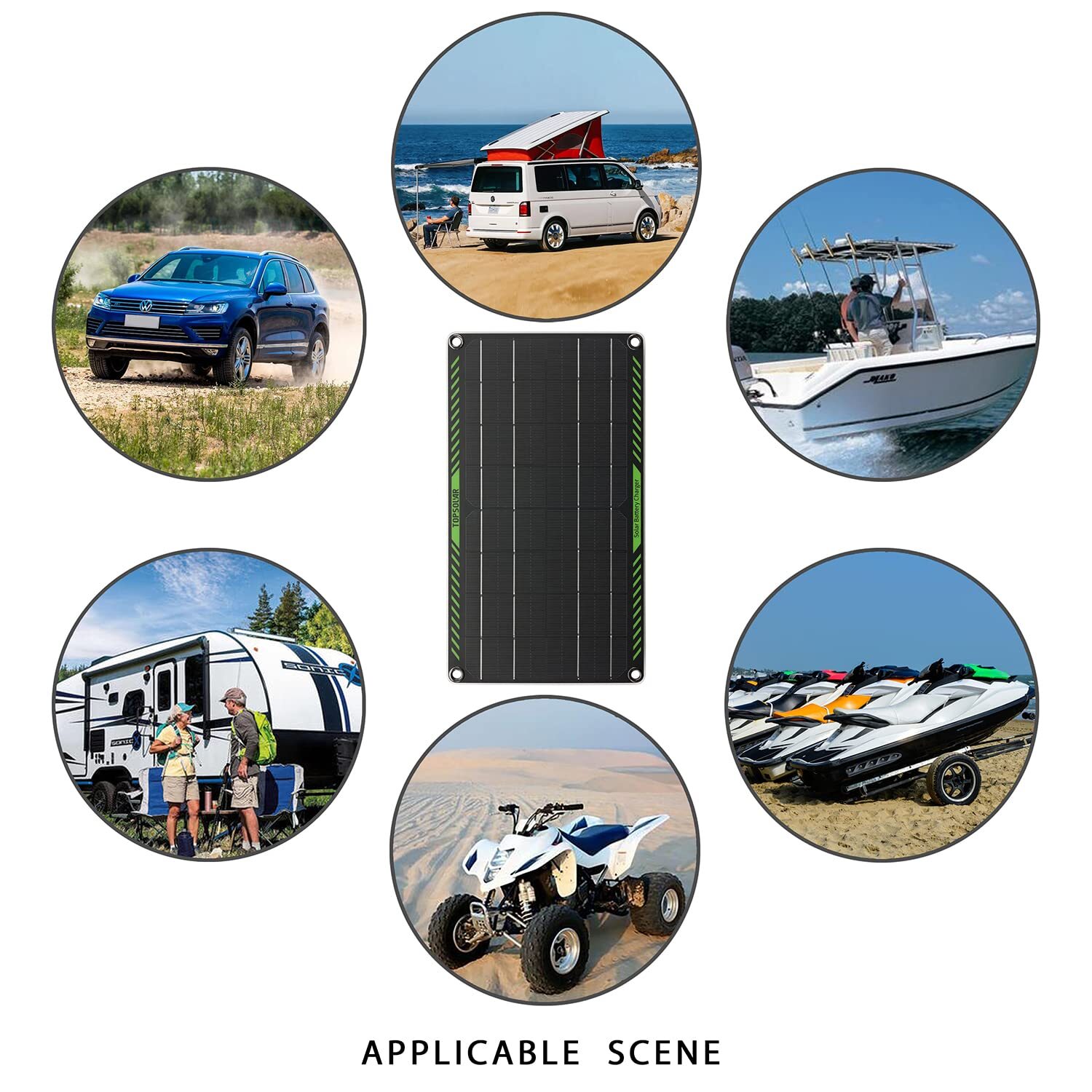 10 Watt 12 Volt Solar Trickle Charger 10W 12V Solar Panel Car Battery Charger…