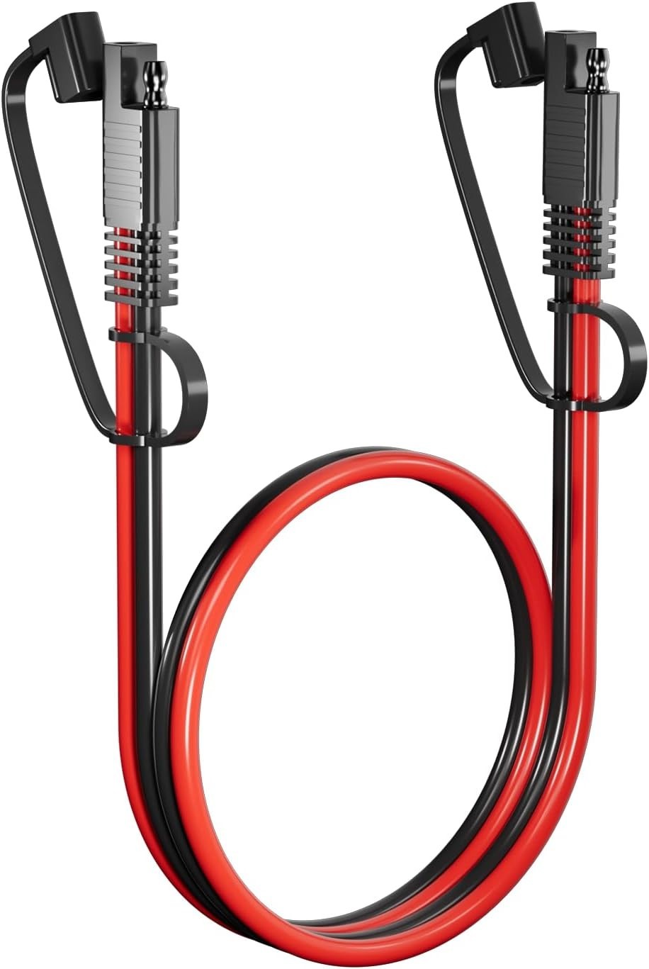 Durable 3.3FT SAE to SAE Extension Cable – 12AWG for Cars and Solar Panels