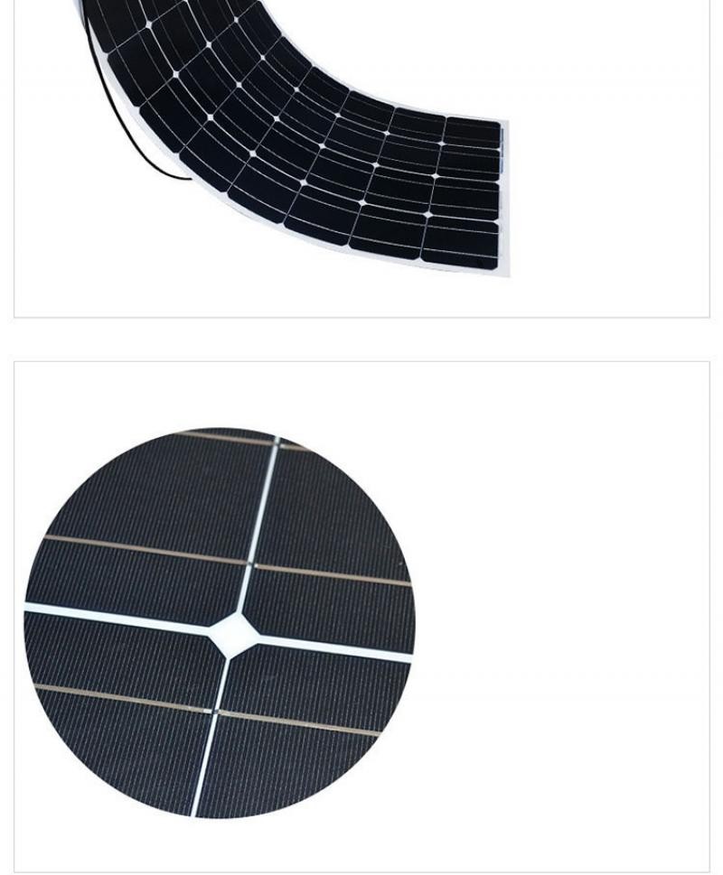 300W Watt Flexible Mono Solar Panel Home RV Rooftop Camping Off-Grid Power 18V