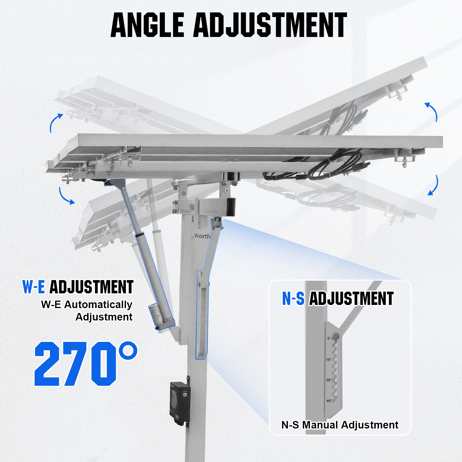 ECO-WORTHY Solar Panel Single Axis Tracking System with Tracker Controller