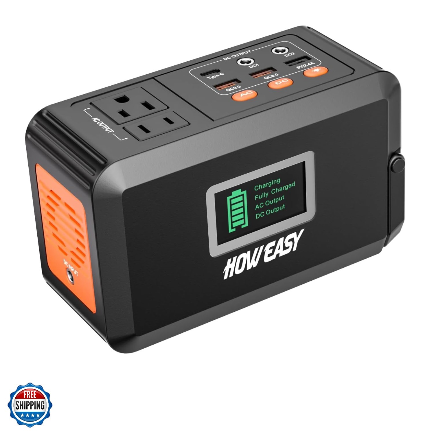 Portable Power Station,120W240W Peak Solar Generator,88Wh Lithium Battery Pow…