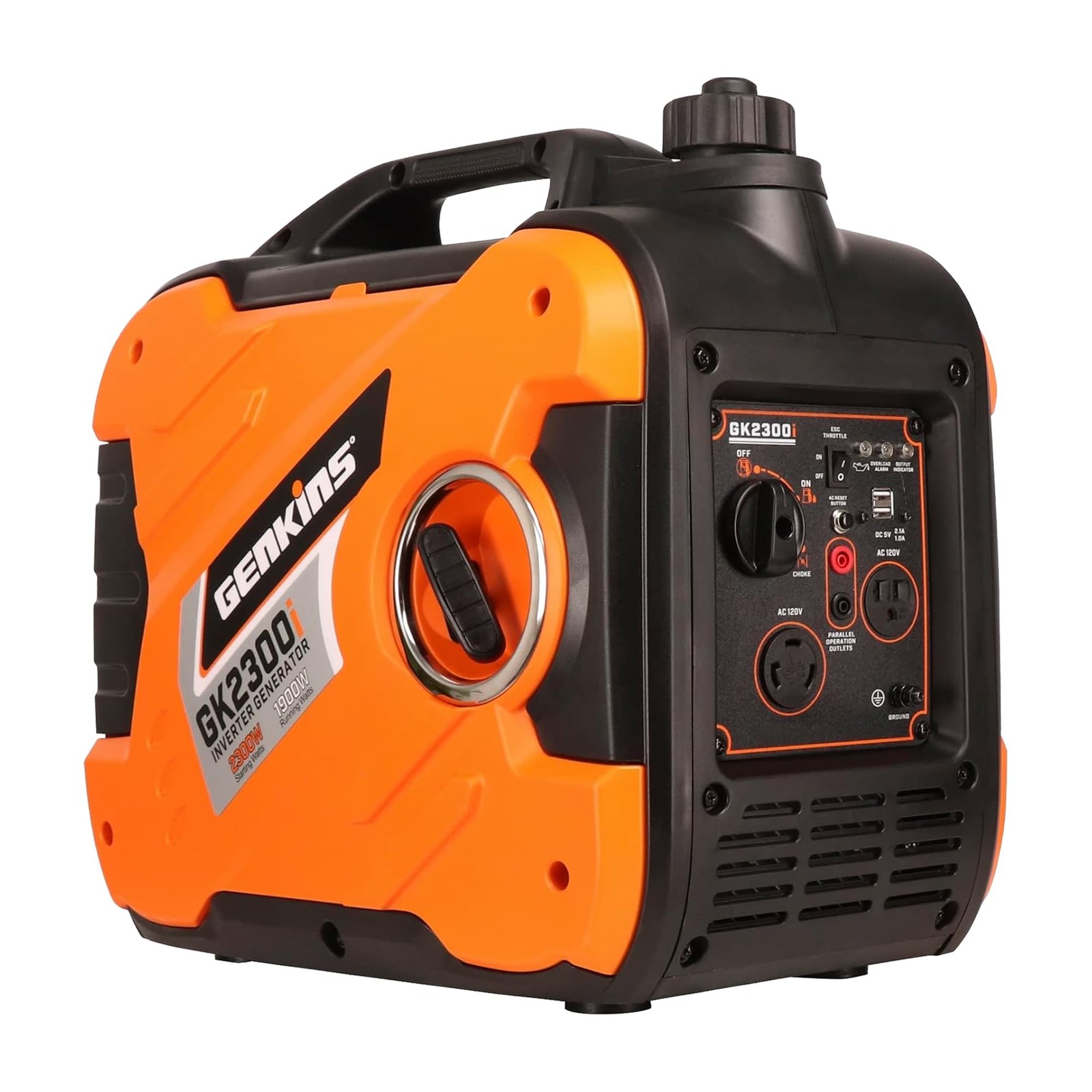 GENKINS 2300 Watt Portable Inverter Generator Gas Powered Ultra Quiet for RV …