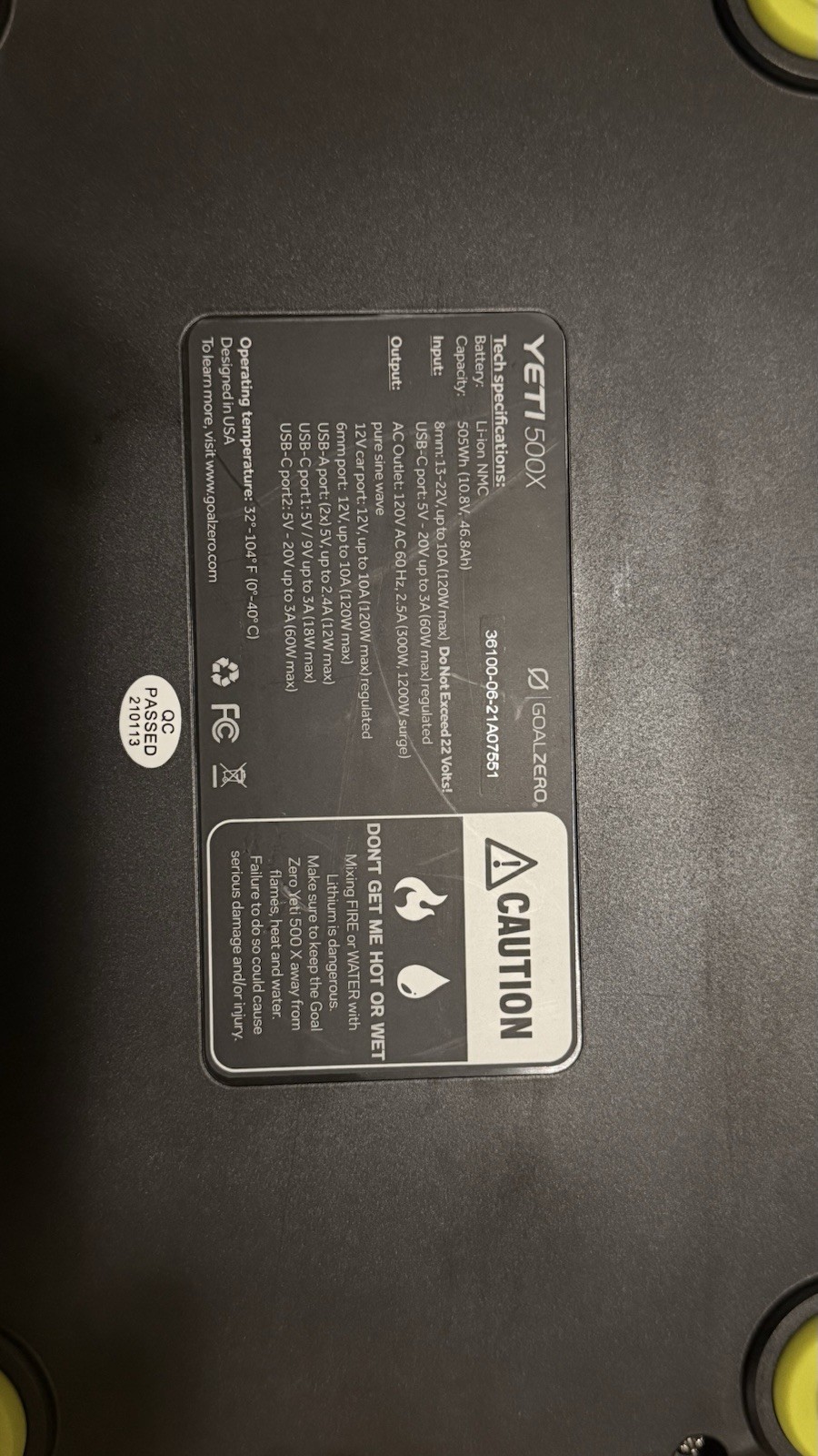 Goal Zero Yeti 500X Portable Power Station w/ 3 Boulder 15 MPPT Solar Panel