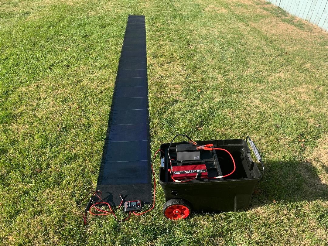 144 Watt 12 Volt Solar Panel 850 Watt Invt. 30 Amp Charge Cont. Plug and Play