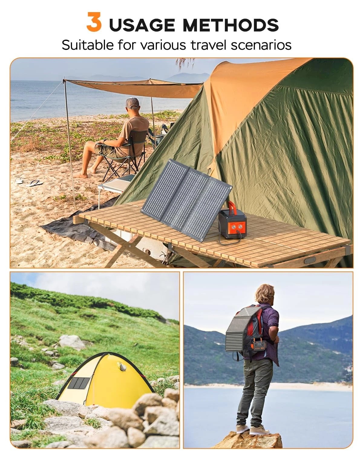 100W 88.8Wh Portable Power Station lithium-ion battery With 30W Solar Panel