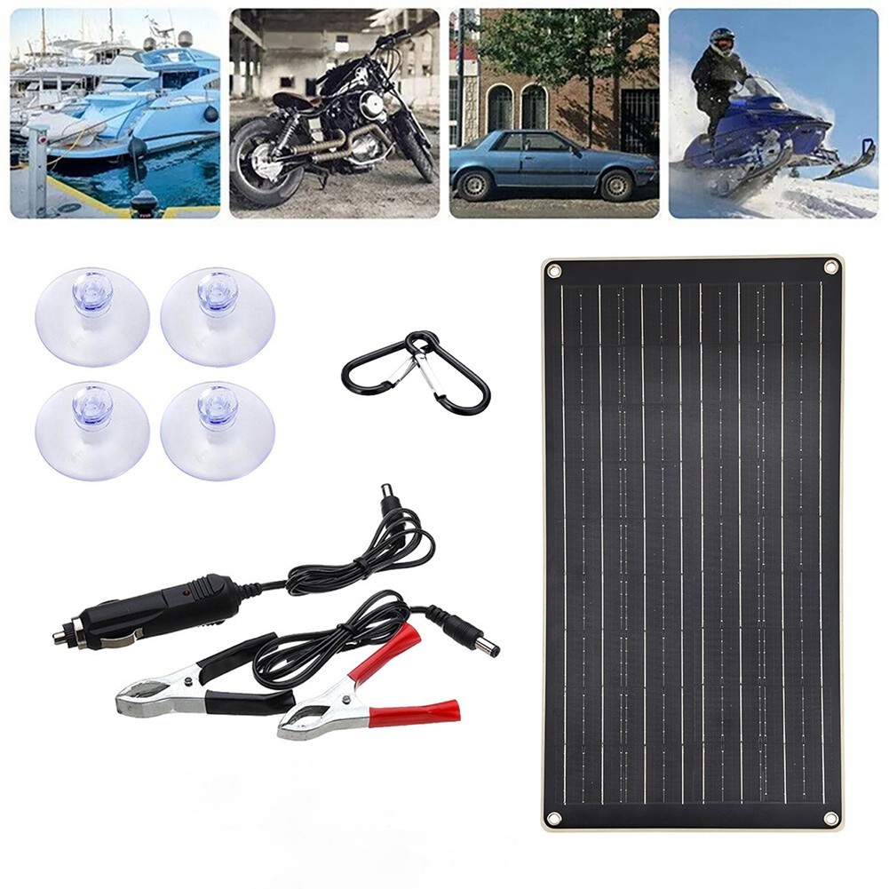 Portable Outdoor Solar Panel 40W 18V with Dual USB for Phone and Car Charging