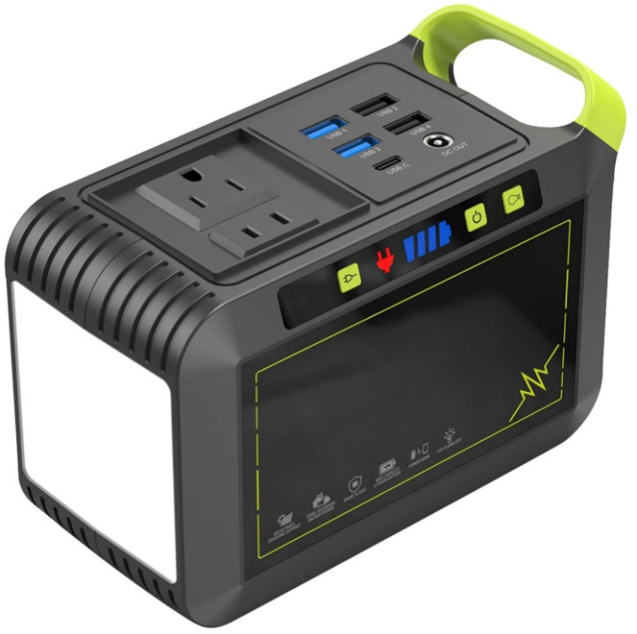 Estación de Energía Portátil 88Wh, 120W Pico, Carga Rápida Solar AC, Nuevo