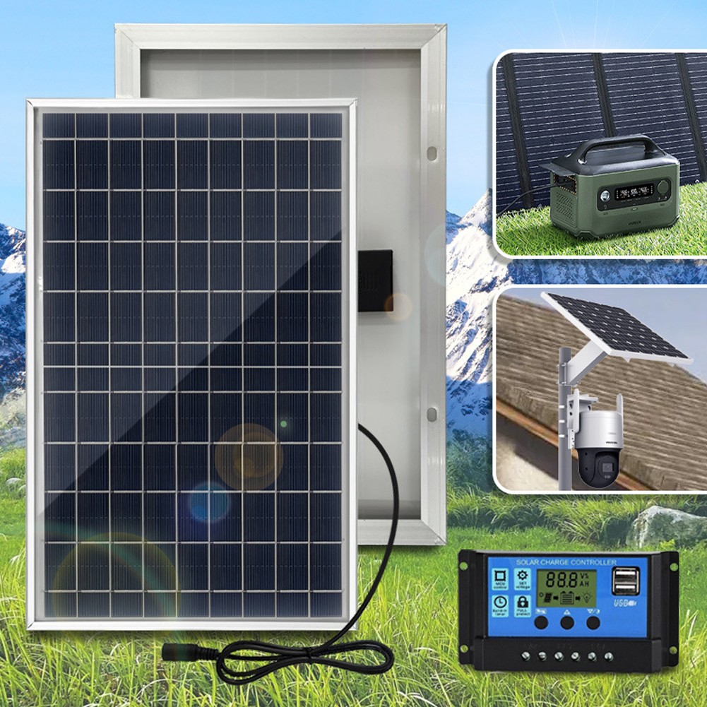 1-10W Polysilicon Solar Panel Set Solar Panel And Solar Recharge Controller IAKX
