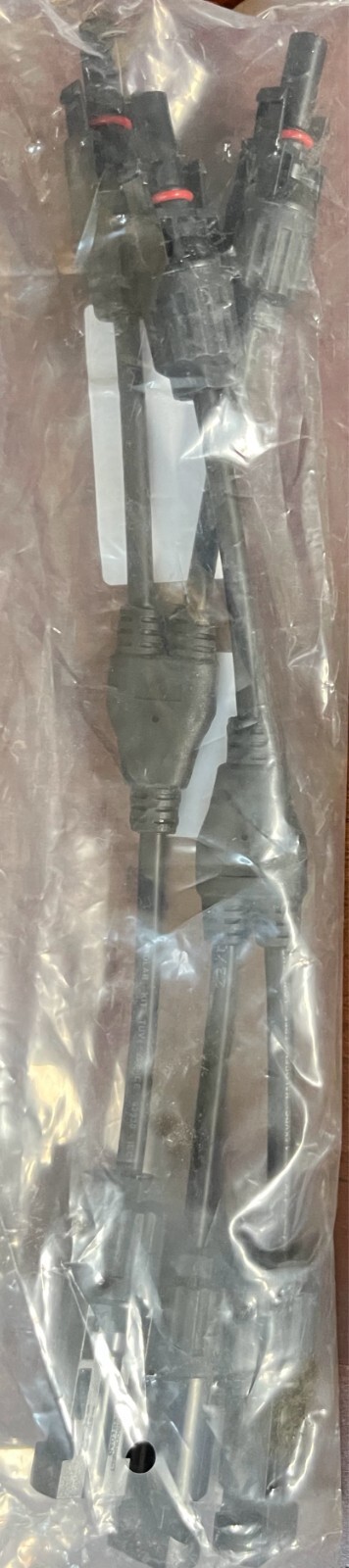 Solar Connector Y Branch Parallel Connection Waterproof 2 pcs: M-2F & F-2M BinA
