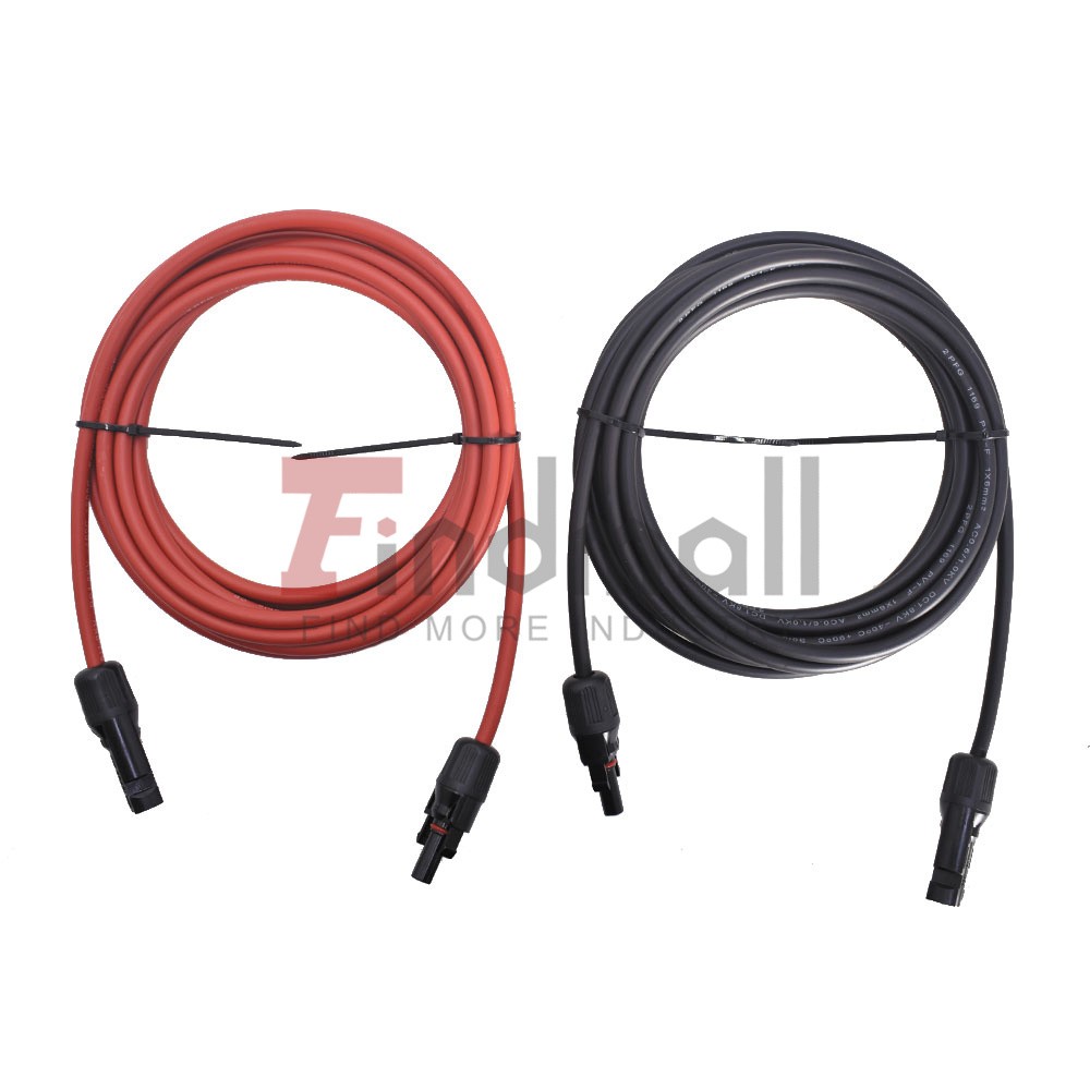 High Quality 1 Pair Solar Panel Extension Cable Wire Connector 10 AWG 15ft
