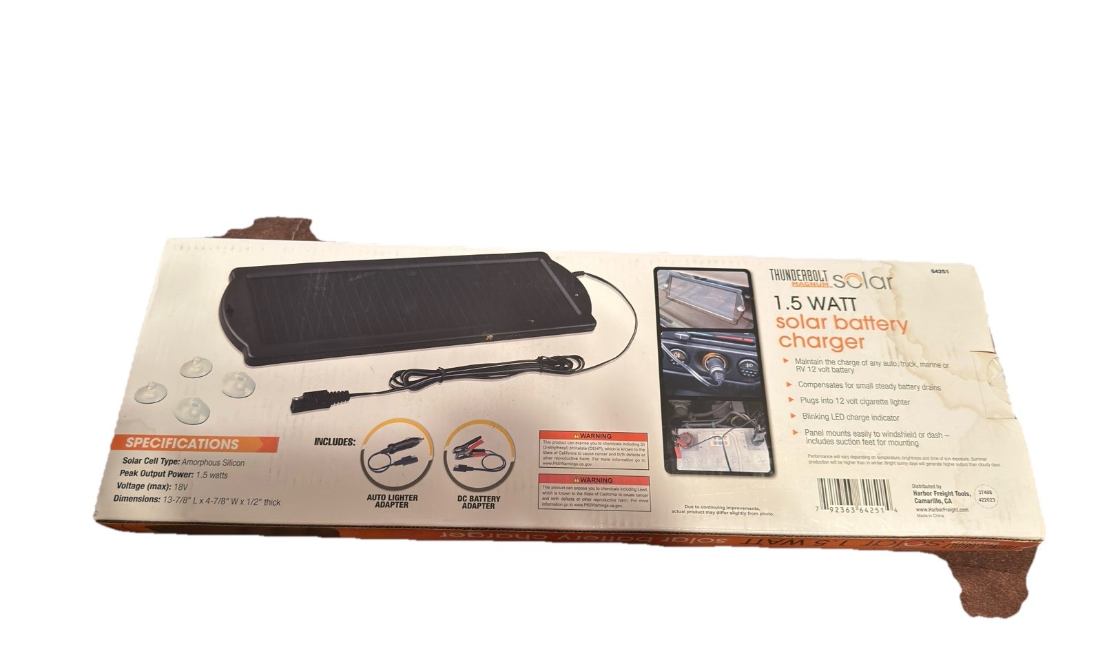 New Battery Maintainer Solar Charger 12V Tender Car Motorcycle Boats Trucks