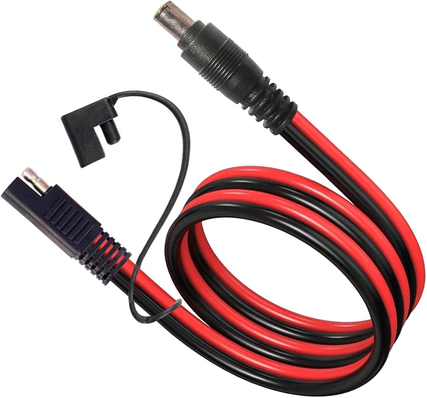 SAE Solar Connector to DC 8Mm Adapter 14AWG DC 8Mm Male to SAE Cable Compatible