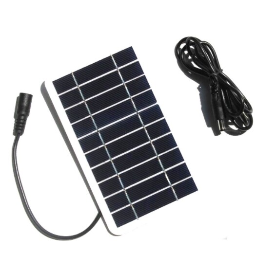 2W5V solar panel monocrystalline silicon DC5521 output charging 3.7V-5V battery