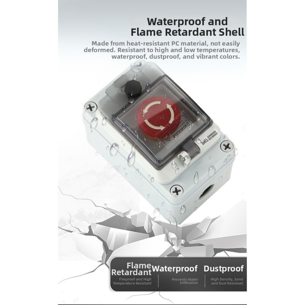 Heat Resistant Outdoor Waterproof Control Box with Button Switch Start Stop