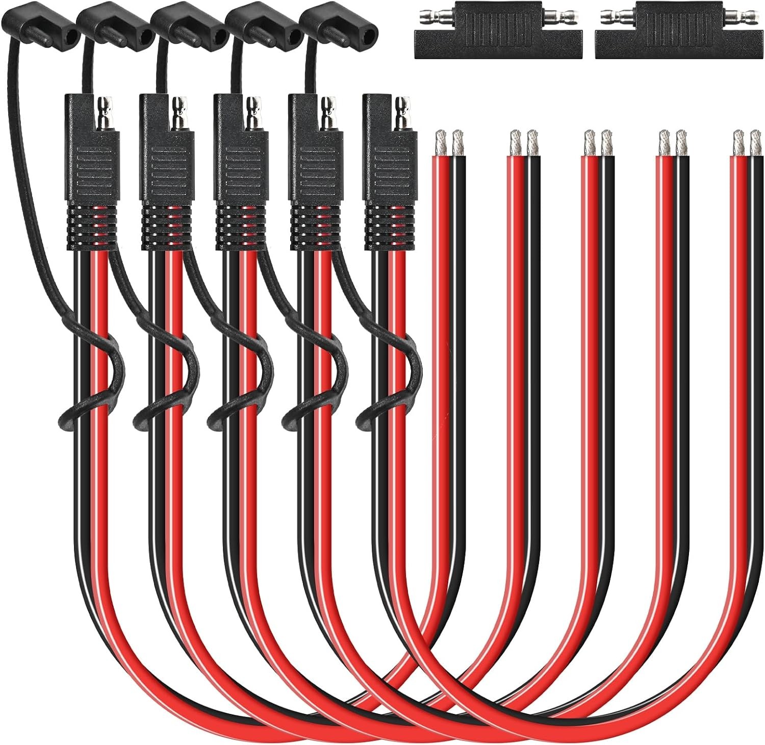 5 PCS 12AWG 1FT SAE Connector Quick Disconnect Extension Cable