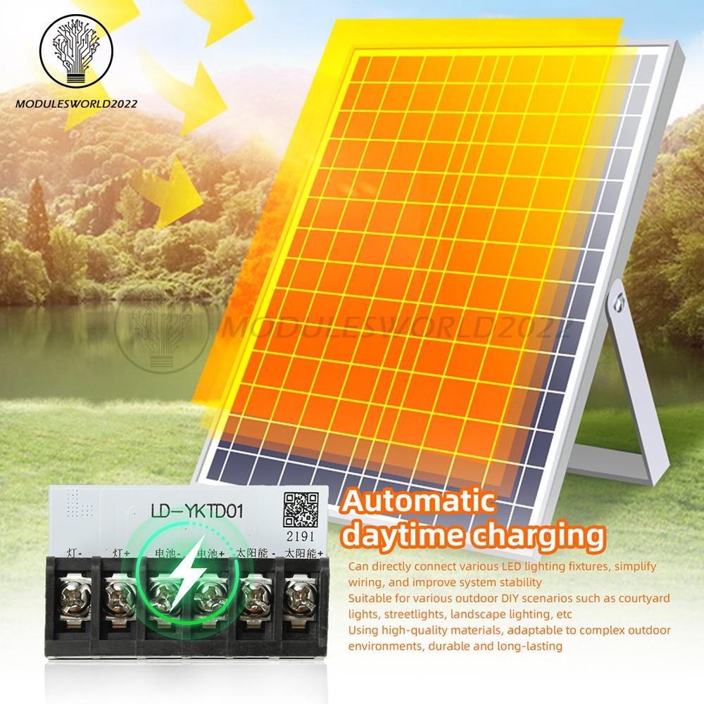 DC3-24V LED Automatic Solar Light Driver Control Board Solar Charging Controller