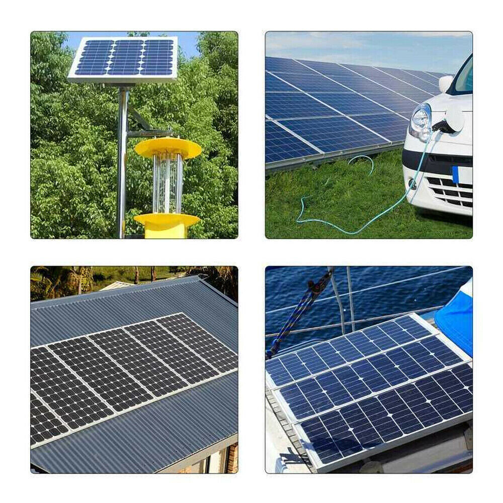 400 Watts Solar Panel Kit 100A 12V Battery Charger w/ Controller Caravan Boat US