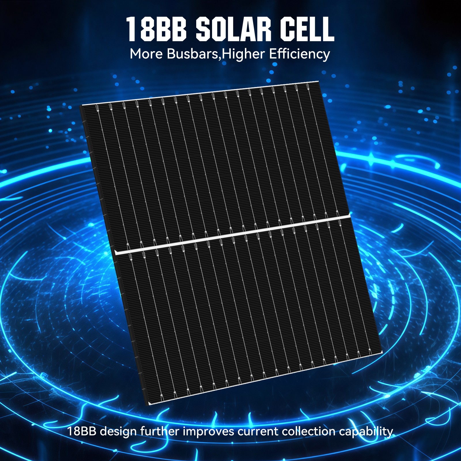 200W 1200W Bifacial N-type Solar Panel 12V Mono 18BB High-Efficiency PV Off-Grid