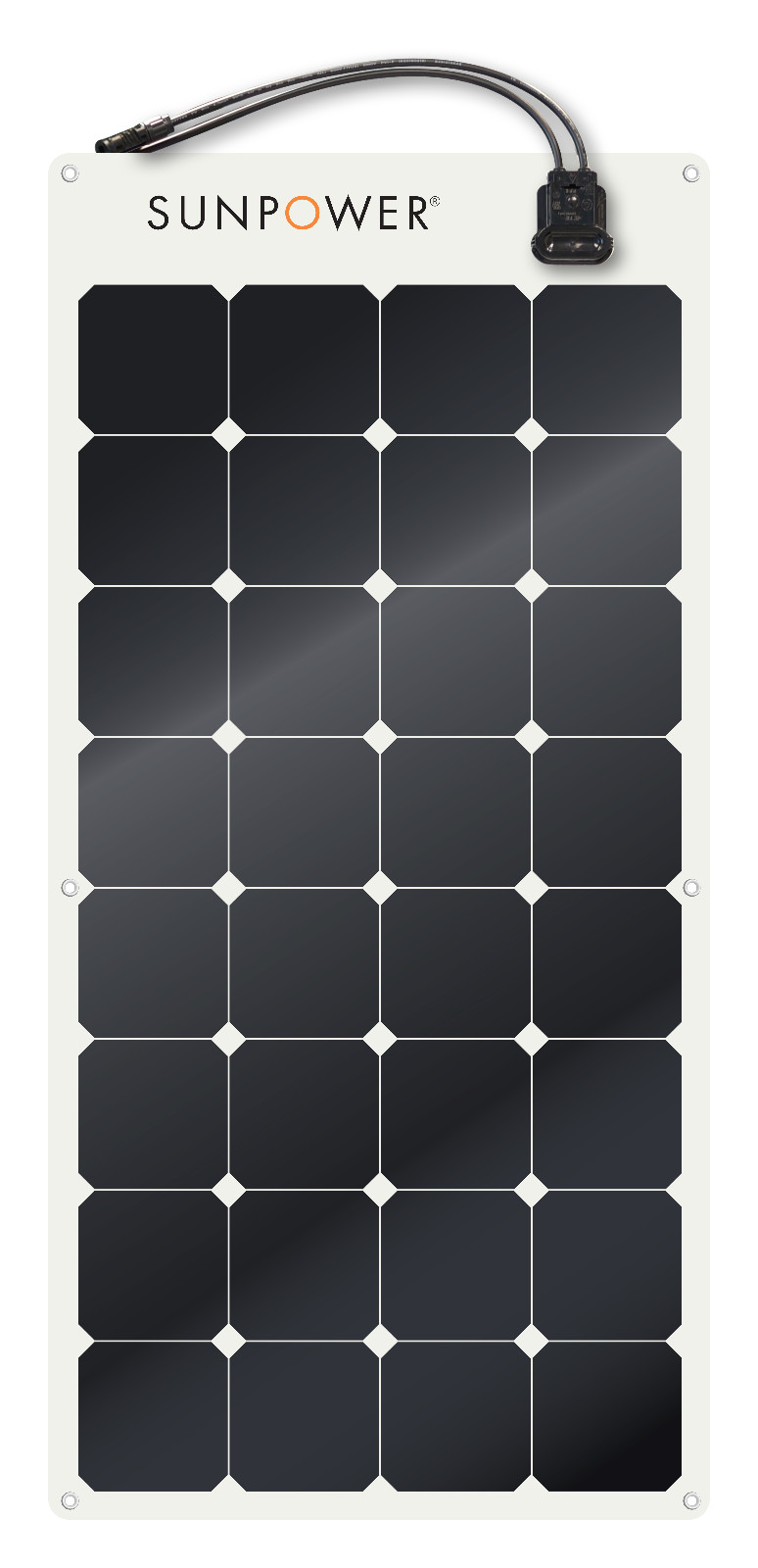 SunPower® 100 Watt Flexible Solar Panel. High Efficiency for Marine, RV, Camping