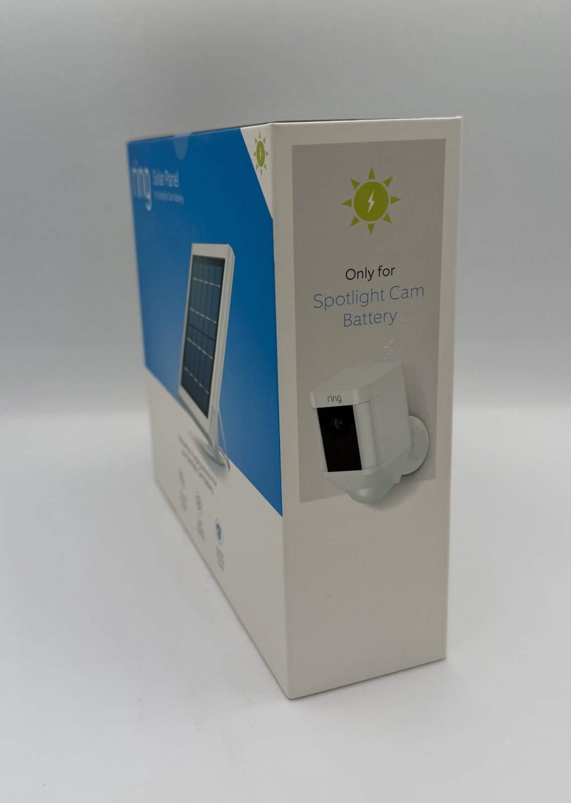 Ring Solar Panel for Spotlight Cam Battery White – New/Sealed