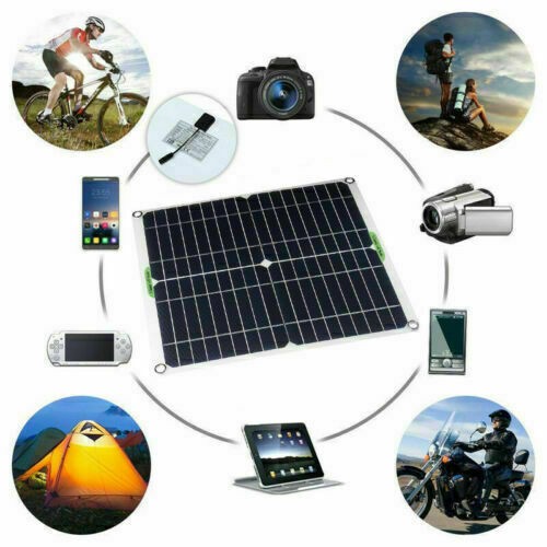 200W Solar Panel Kit 12V w/ 100A Solar Charge Controller USB Output for Outdoor