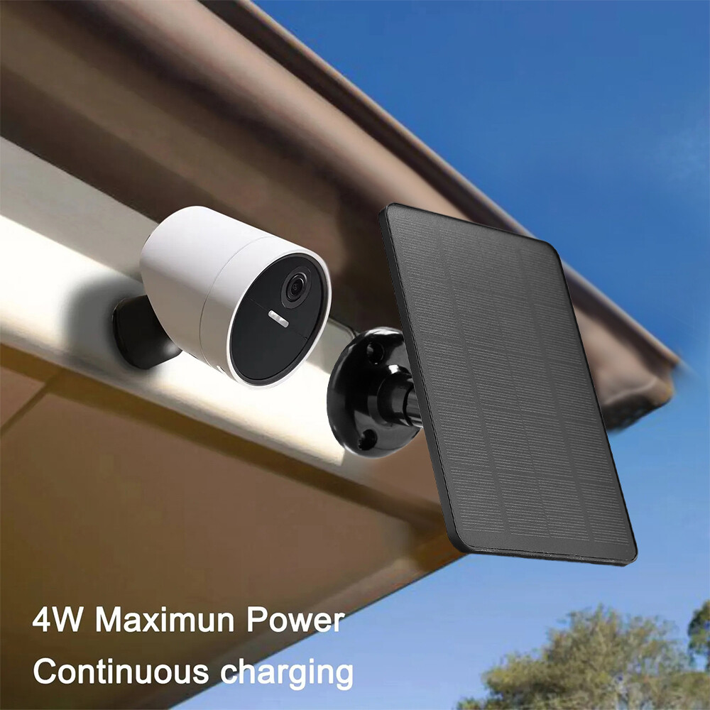 Universal Solar Panel for Ring Stick Up Spotlight Camera Battery With10ft Cable