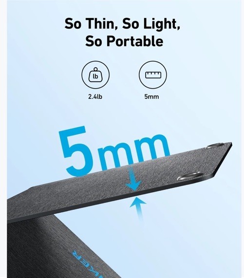 Anker SOLIX PS30 30W Portable Foldable Monocrystalline Solar Panel USB-C 5V