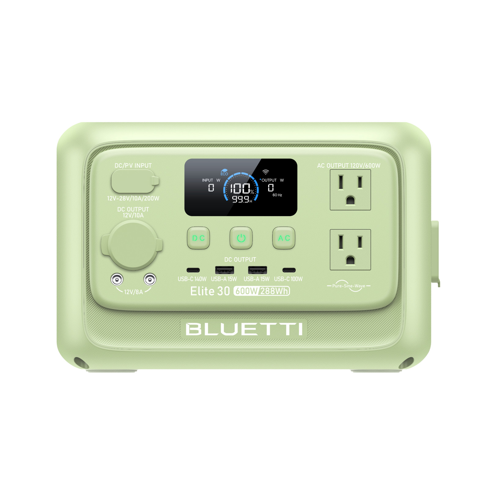 BLUETTI Elite 30 V2 288Wh 600W Portable Power Station Generator for Trip Backup