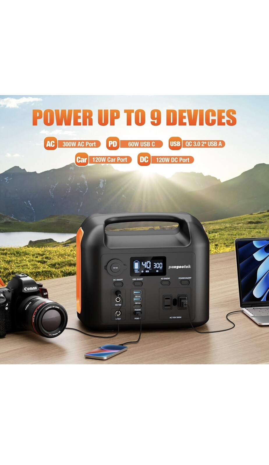 Pangootek R300 Portable Power Station