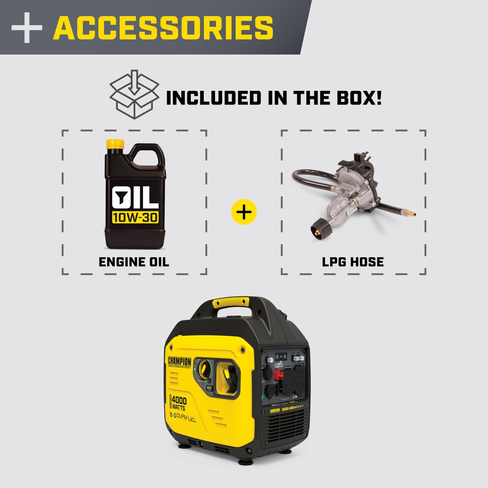 4000-Watt RV Ready Portable Inverter Generator with Quiet Technology and 3 Year
