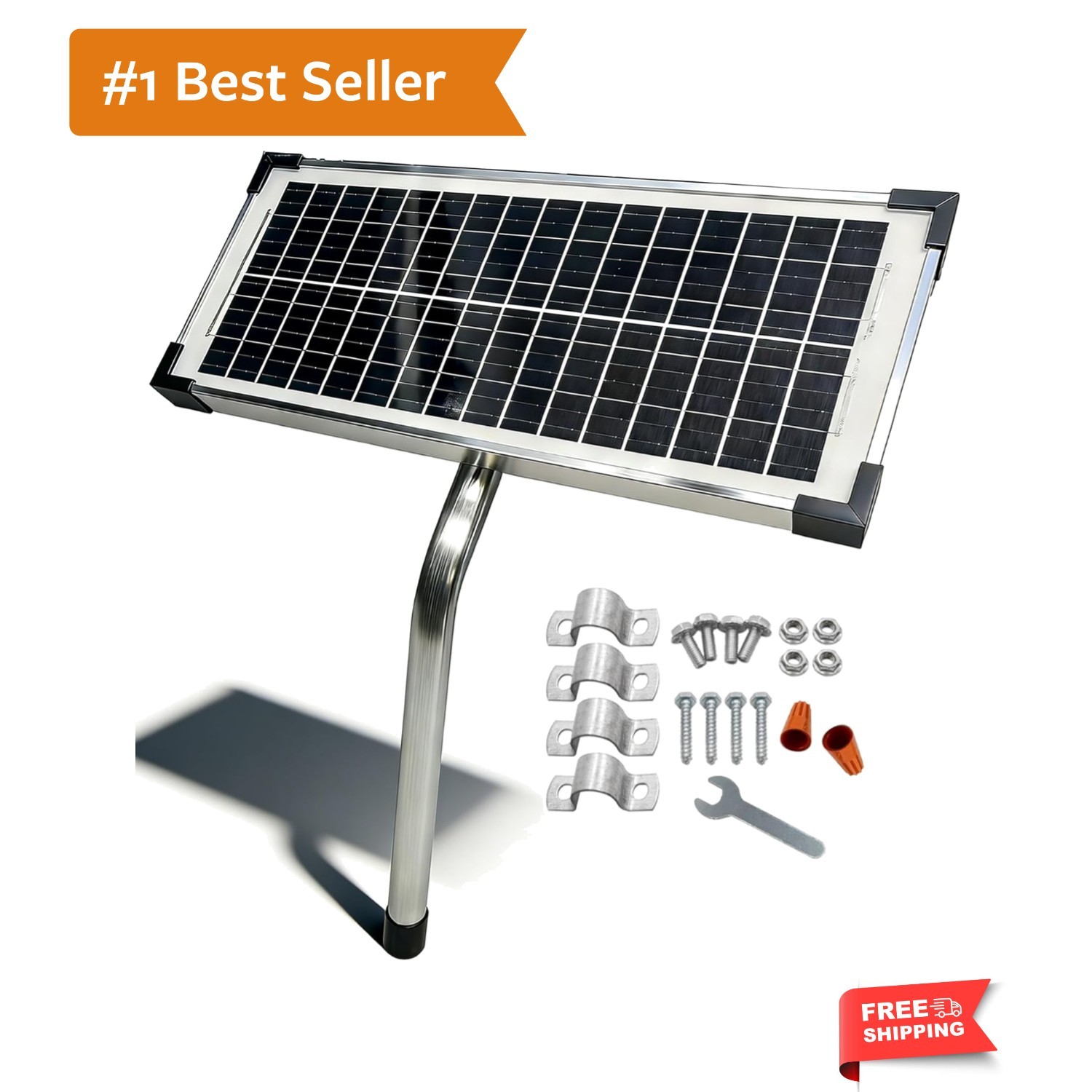 FM123 10 Watt Solar Panels Kit for Mighty Mule GTO PRO Automatic Gate Openers…