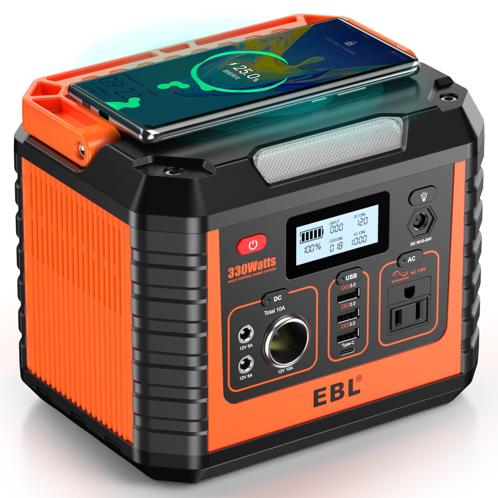 EBL Portable Power Station Emergency Solar Generator Power Supply Energy Storage