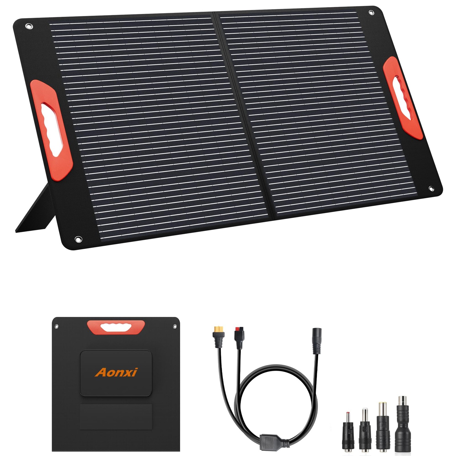 100W Portable Solar Panel for Power Station, Foldable Solar Charger with High…